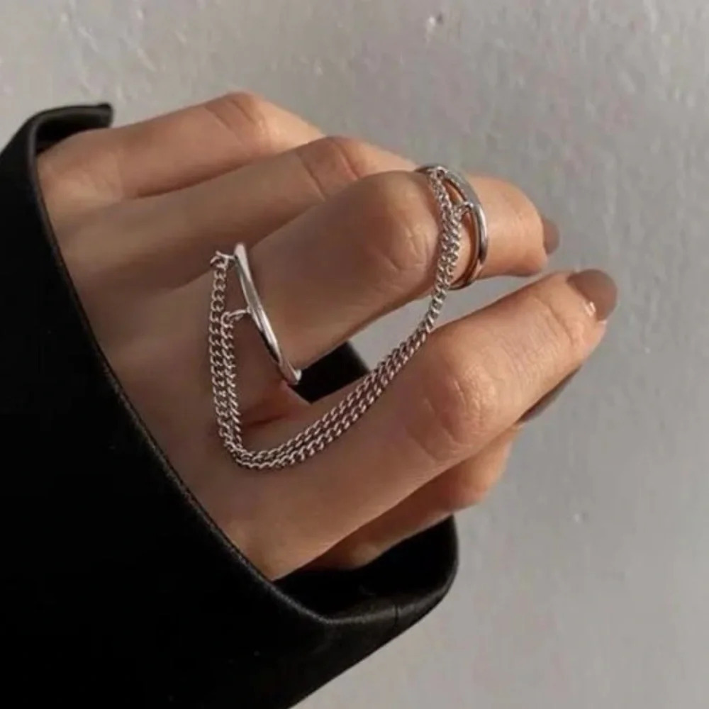 COPY - Silver Long Chain Double Ring Brand New

Brand New